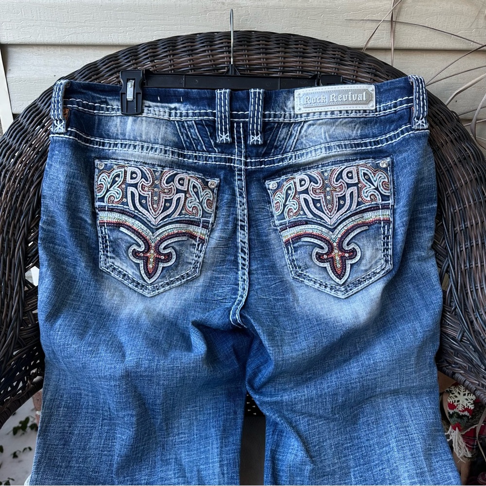 Rock Revival Nuri Easy Stretch Capri Jean 34x25 - Picture 2 of 14
